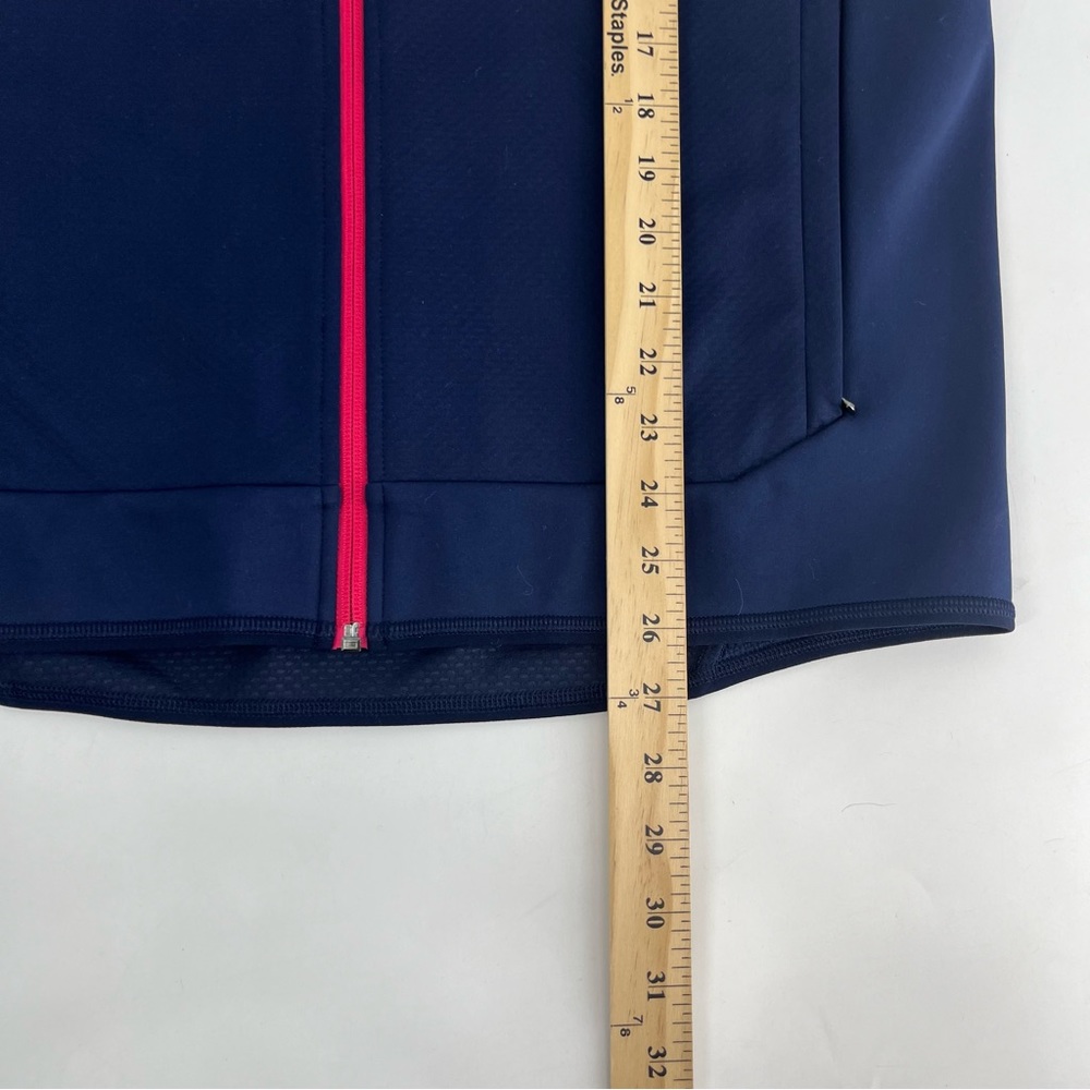 RLX Ralph Lauren Vest Mens Medium Navy Blue Golf Performance Premium Zip Stretch - Picture 9 of 11